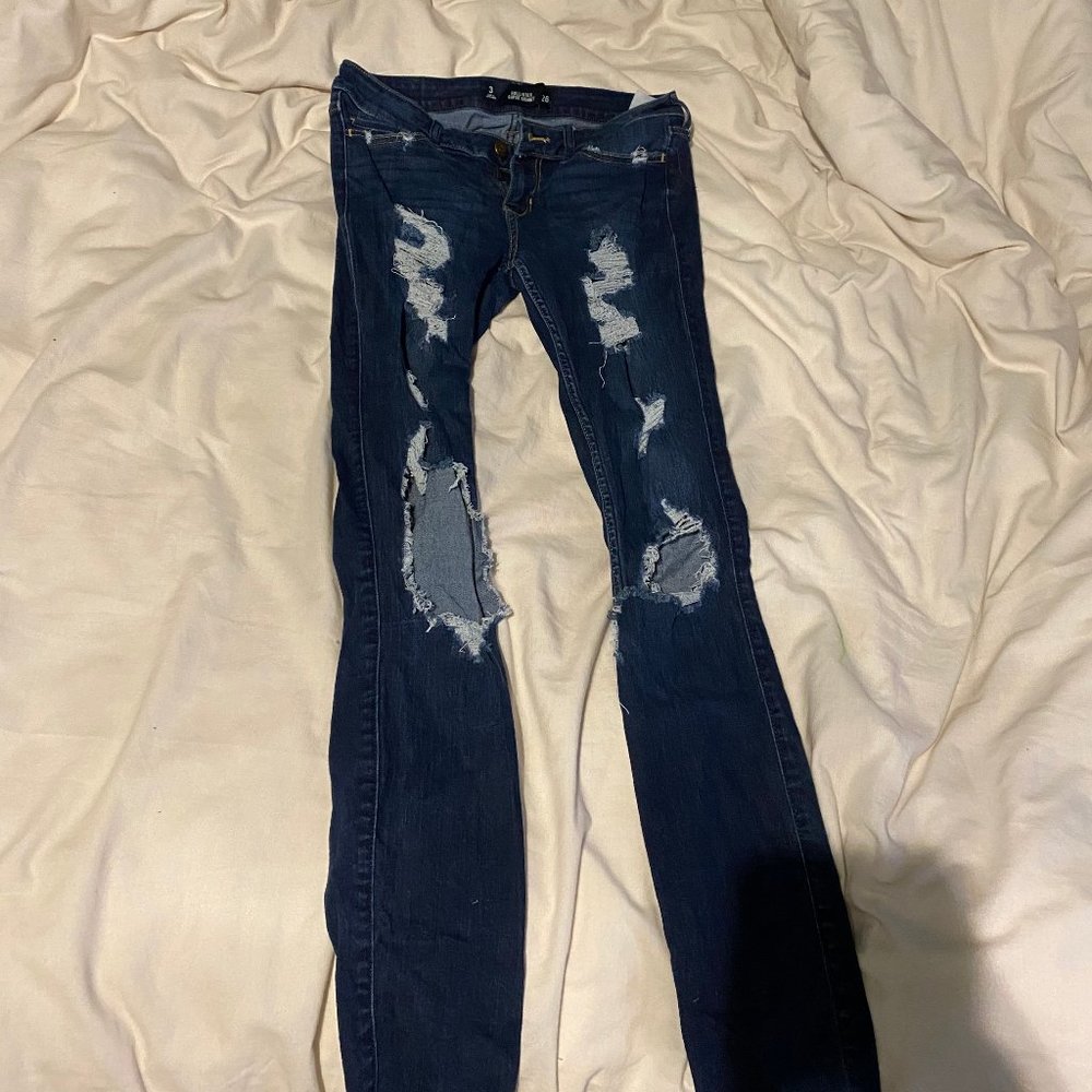 Hollister ripped jeans